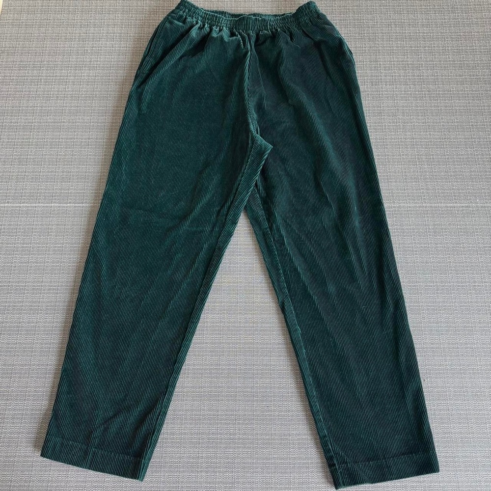 Alfred Dunner green corduroy pants women's size 14